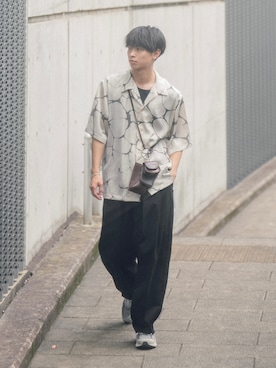 「COLIN（コリン）のアイテム」を使った、Suzuさん（メンズ・181cm）の夏コーディネート
