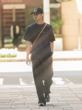 「COLIN（コリン）のアイテム」を使った、Suzuさん（メンズ・181cm）の夏コーディネート