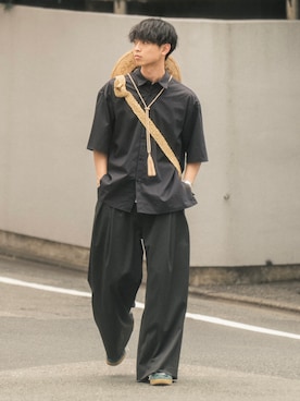 「COLIN（コリン）のアイテム」を使った、Suzuさん（メンズ・181cm）の夏コーディネート