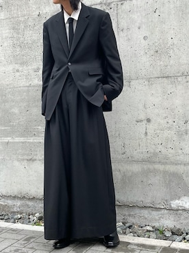 「袴パンツ」｜「アイテム（その他）」を使った、HISAMOTOさん（メンズ・181cm）の秋コーディネート