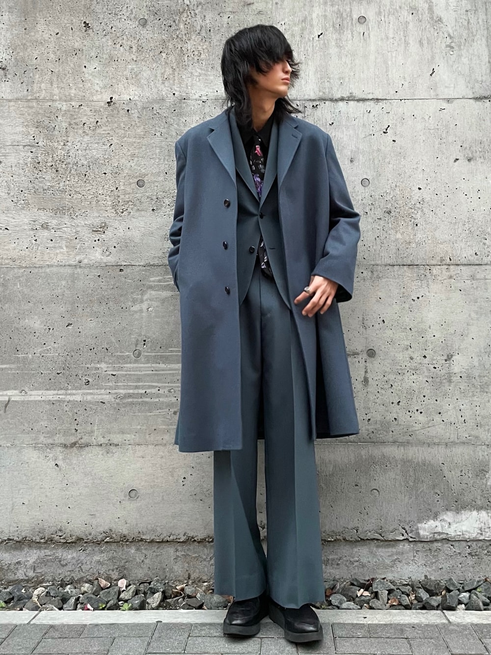 ジャケット・アウター LAD MUSICIAN COLLORLESS LONG COAT 1639317600.jpg