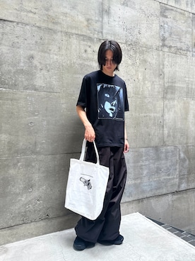 「アイテム（トートバッグ）」を使った、HISAMOTOさん（メンズ・181cm）の秋コーディネート