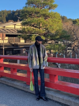 「EDWIN（エドウィン）のアイテム」を使った、HISAMOTOさん（メンズ・181cm）の冬コーディネート