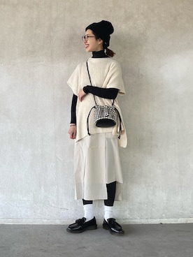 「M2SUQARED（エムツースクエア）のアイテム」を使った、yukariさん（レディース・168cm）の冬コーディネート