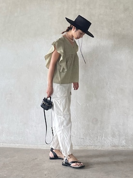 「a:mure（アミュール）のアイテム」を使った、yukariさん（レディース・168cm）の夏コーディネート