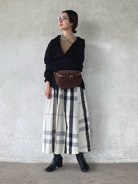 「ISOOK（アイスー）のアイテム（スウェット）」を使った、yukariさん（レディース・168cm）の春コーディネート