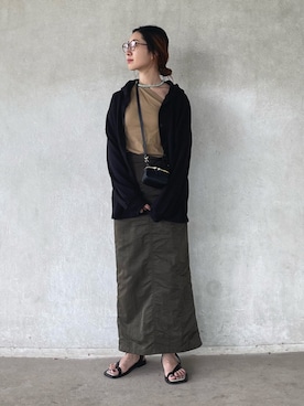 「ISOOK（アイスー）のアイテム（スウェット）」を使った、yukariさん（レディース・168cm）の春コーディネート