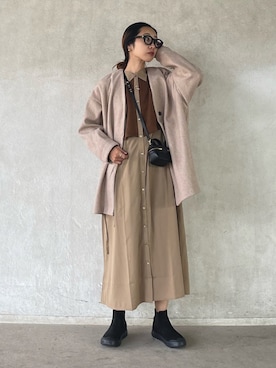 「FREAK'S STORE（フリークスストア）のアイテム（ピアス（両耳用））」を使った、yukariさん（レディース・168cm）の秋コーディネート