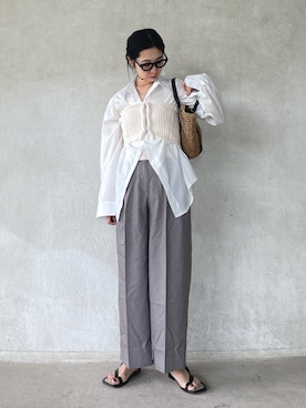 「ULEULA（ウルア）のアイテム（パンツ）」を使った、yukariさん（レディース・168cm）の春コーディネート