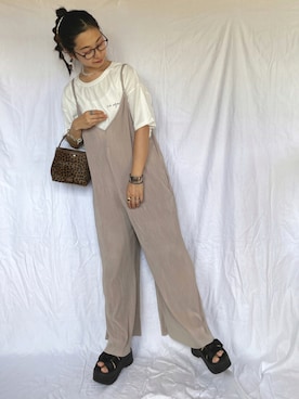 「SHAKA（シャカ）のアイテム（シューズ）」を使った、yukariさん（レディース・168cm）の夏コーディネート