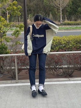 「cava cava（サヴァサヴァ）のアイテム（ローファー）」を使った、yukariさん（レディース・168cm）の春コーディネート