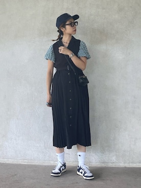 「ダンク」｜「アイテム（シャツワンピース）」を使った、yukariさん（レディース・168cm）の夏コーディネート