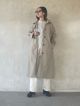 「feepur（フェピュール）のアイテム（ジャケット/アウター）」を使った、yukariさん（レディース・168cm）の秋コーディネート