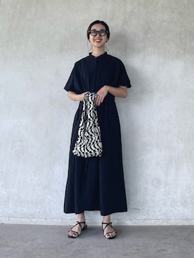 「cava cava（サヴァサヴァ）のアイテム（サンダル）」を使った、yukariさん（レディース・168cm）の夏コーディネート