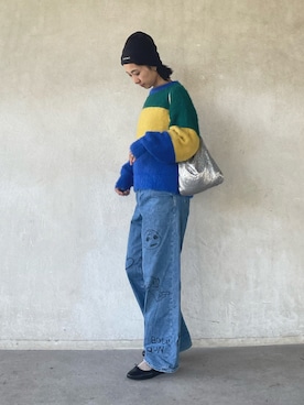 「cava cava（サヴァサヴァ）のアイテム（バレエシューズ）」を使った、yukariさん（レディース・168cm）の秋コーディネート