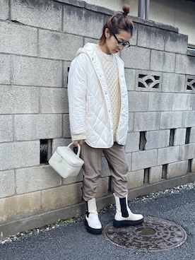 「SUGAR BISKET（シュガービスケット）のアイテム（その他アウター）」を使った、yukariさん（レディース・168cm）の秋コーディネート