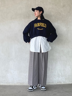 「ULEULA（ウルア）のアイテム（パンツ）」を使った、yukariさん（レディース・168cm）の冬コーディネート