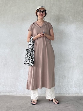 「cava cava（サヴァサヴァ）のアイテム（サンダル）」を使った、yukariさん（レディース・168cm）の夏コーディネート