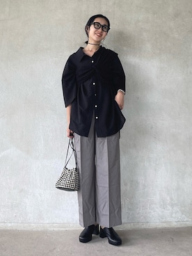 「Ch!iii BAG（チーバック）のアイテム（ショルダーバッグ）」を使った、yukariさん（レディース・168cm）の夏コーディネート