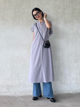 「Ch!iii BAG（チーバック）の【ch!iii】MICRO VANITYバッグ（ショルダーバッグ）」を使った、yukariさん（レディース・168cm）の夏コーディネート