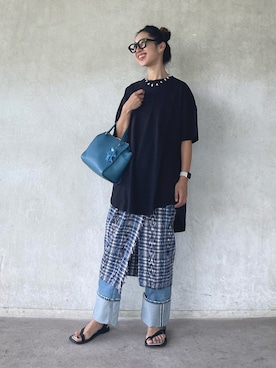 「A.EMERY（エーエメリー）のアイテム」を使った、yukariさん（レディース・168cm）の夏コーディネート