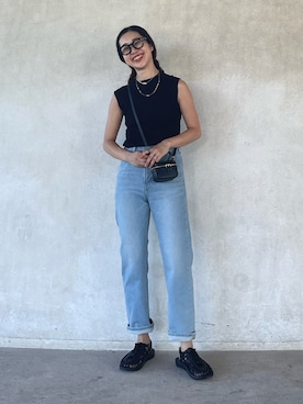 「Lee」｜「アイテム（サンダル）」を使った、yukariさん（レディース・168cm）の夏コーディネート