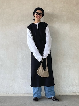 「coca（ANDEX shoes product）（コカ）のアイテム」を使った、yukariさん（レディース・168cm）の冬コーディネート