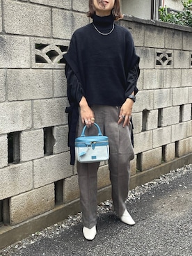 「chiiiibag」｜「アイテム（サロペット/オーバーオール）」を使った、yukariさん（レディース・168cm）の秋コーディネート