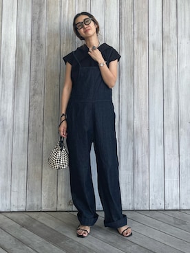 「Lee」｜「アイテム（アナログ腕時計）」を使った、yukariさん（レディース・168cm）の夏コーディネート