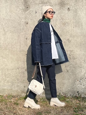 「feepur」｜「アイテム（ジャケット/アウター）」を使った、yukariさん（レディース・168cm）の冬コーディネート
