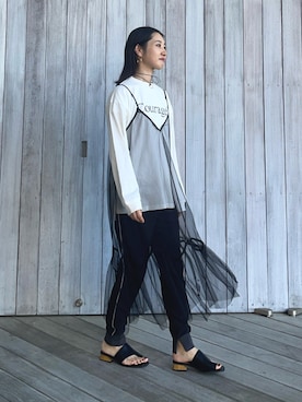 「Q（キュー）のアイテム」を使った、yukariさん（レディース・168cm）の春コーディネート