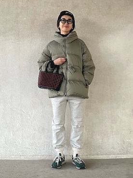 「FREAK'S STORE（フリークスストア）のアイテム（ピアス（両耳用））」を使った、yukariさん（レディース・168cm）の冬コーディネート