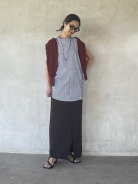 「A.EMERY（エーエメリー）のアイテム」を使った、yukariさん（レディース・168cm）の夏コーディネート