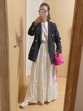 「ANGIE（アンジー）のアイテム」を使った、yumiさん（レディース・157cm）の春コーディネート