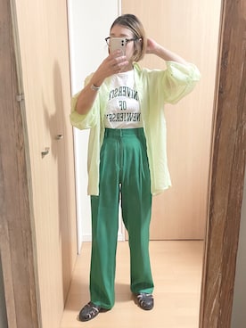 「igor（イゴール）のアイテム」を使った、yumiさん（レディース・157cm）の夏コーディネート