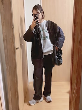 「アイテム（モッズコート）」を使った、yumiさん（レディース・157cm）の秋コーディネート