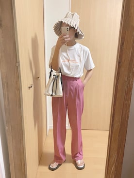 「bohmal（ボマール）のアイテム」を使った、yumiさん（レディース・157cm）の夏コーディネート