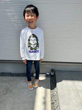 「年長さん」｜chanさん（キッズ・110cm）の春コーディネート