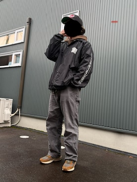 「XLARGE（エクストララージ）のアイテム」を使った、DAIKIさん（メンズ・168cm）の冬コーディネート