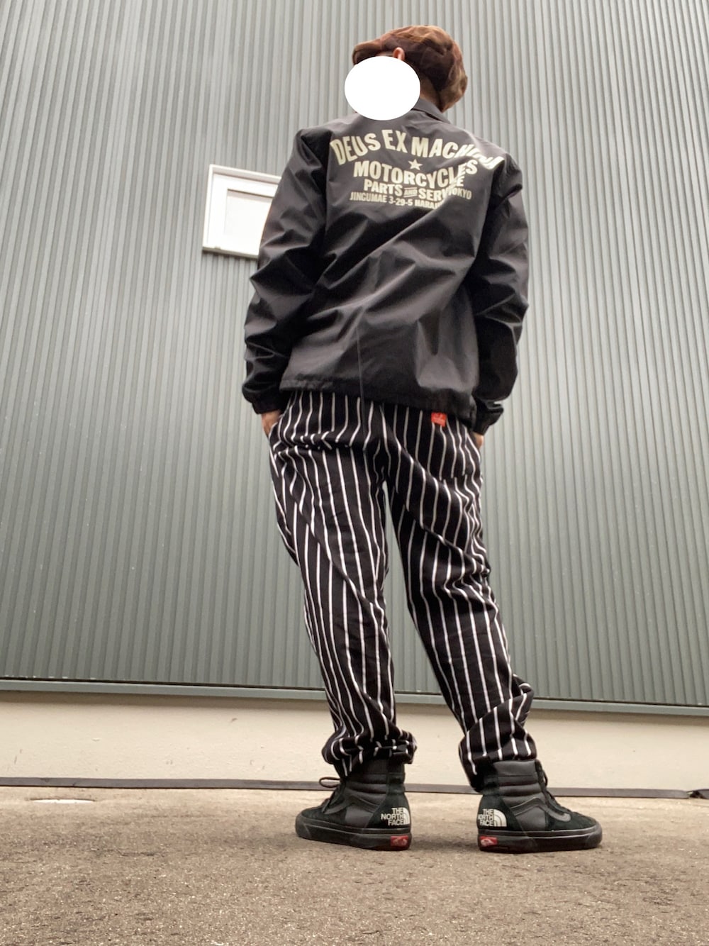 デウスエクスマキナ　ヴェニスコーチジャケット　黒ナイロン　サイズS DEUS EX MACHINA デウスエクスマキナ コーチジャケット デウス
