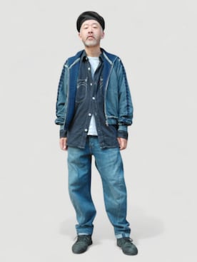 「アイテム（シューズ）」を使った、addict(s)さん（メンズ・178cm）の秋コーディネート