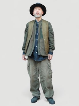 「WEEKEND(ER)（ウィークエンダー）のアイテム」を使った、addict(s)さん（メンズ・178cm）の冬コーディネート