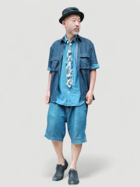 「バケットハット」｜addict(s)さん（メンズ・178cm）の夏コーディネート