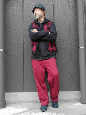 「green label relaxing（グリーンレーベルリラクシング）のアイテム（その他アウター）」を使った、addict(s)さん（メンズ・178cm）の秋コーディネート