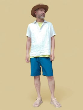 「サファリハット」｜addict(s)さん（メンズ・178cm）の夏コーディネート