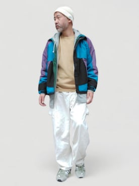 「アイテム（ニットキャップ/ビーニー）」を使った、addict(s)さん（メンズ・178cm）の秋コーディネート