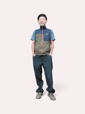 「アイテム（ハンチング/ベレー帽）」を使った、addict(s)さん（メンズ・178cm）の夏コーディネート
