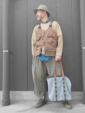 「WEEKEND(ER)（ウィークエンダー）のアイテム」を使った、addict(s)さん（メンズ・178cm）の春コーディネート