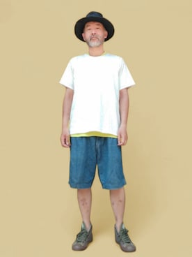 「アイテム（ハット）」を使った、addict(s)さん（メンズ・178cm）の夏コーディネート