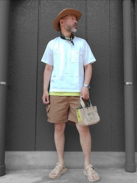 「WEEKEND(ER)（ウィークエンダー）のアイテム」を使った、addict(s)さん（メンズ・178cm）の夏コーディネート
